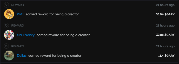 Creator Rewards