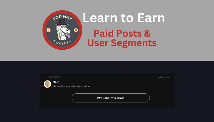 Learn To Earn Paid Posts